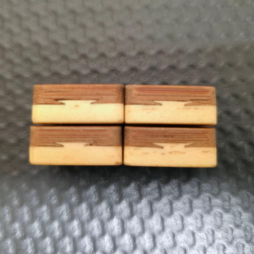 麻雀　麻雀パイ 竹背 骨牌 アンティーク 骨董マージャン　麻雀牌（骨牌）