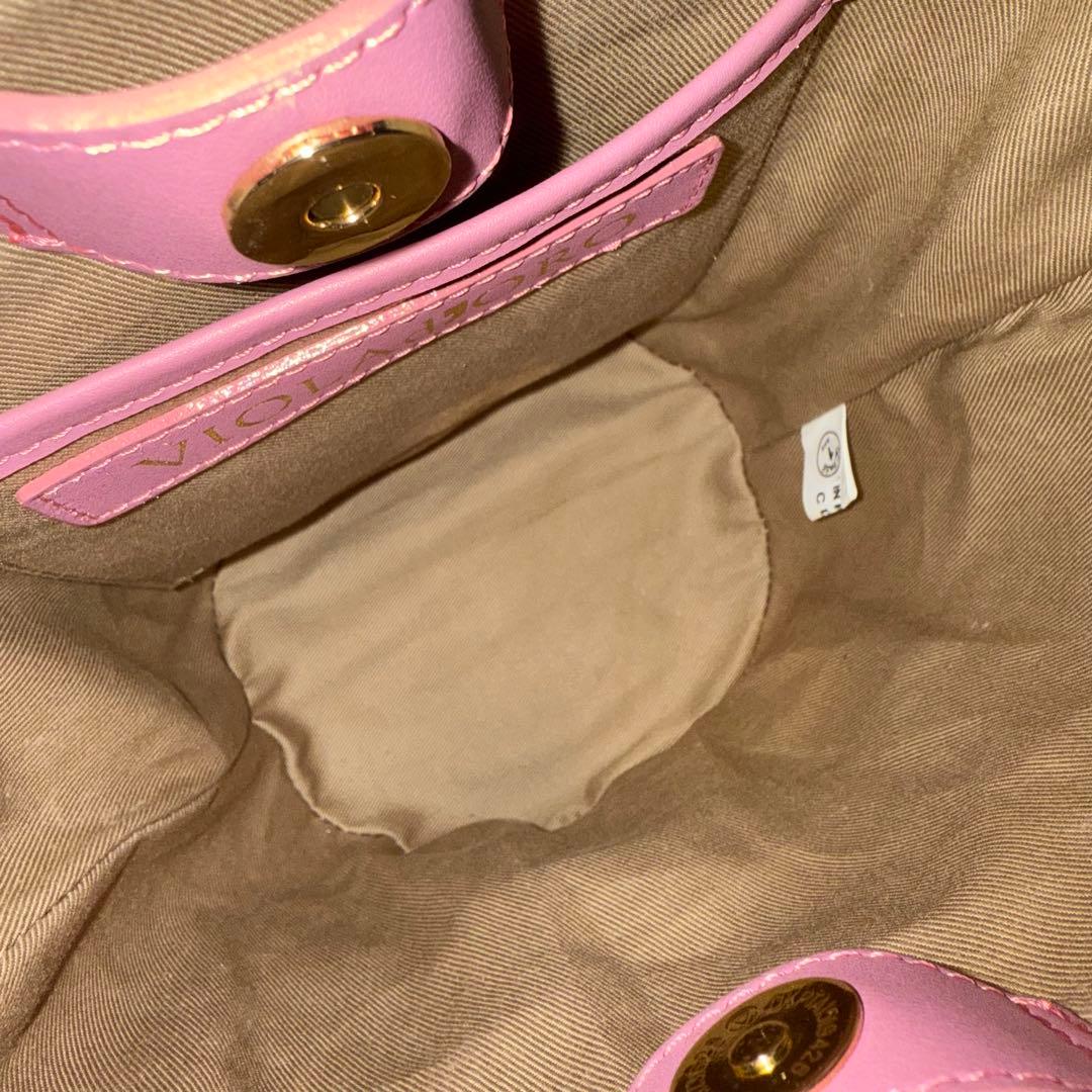 M*i様 VIOLAd'ORO ヴィオラドーロ かごバッグ ピンク