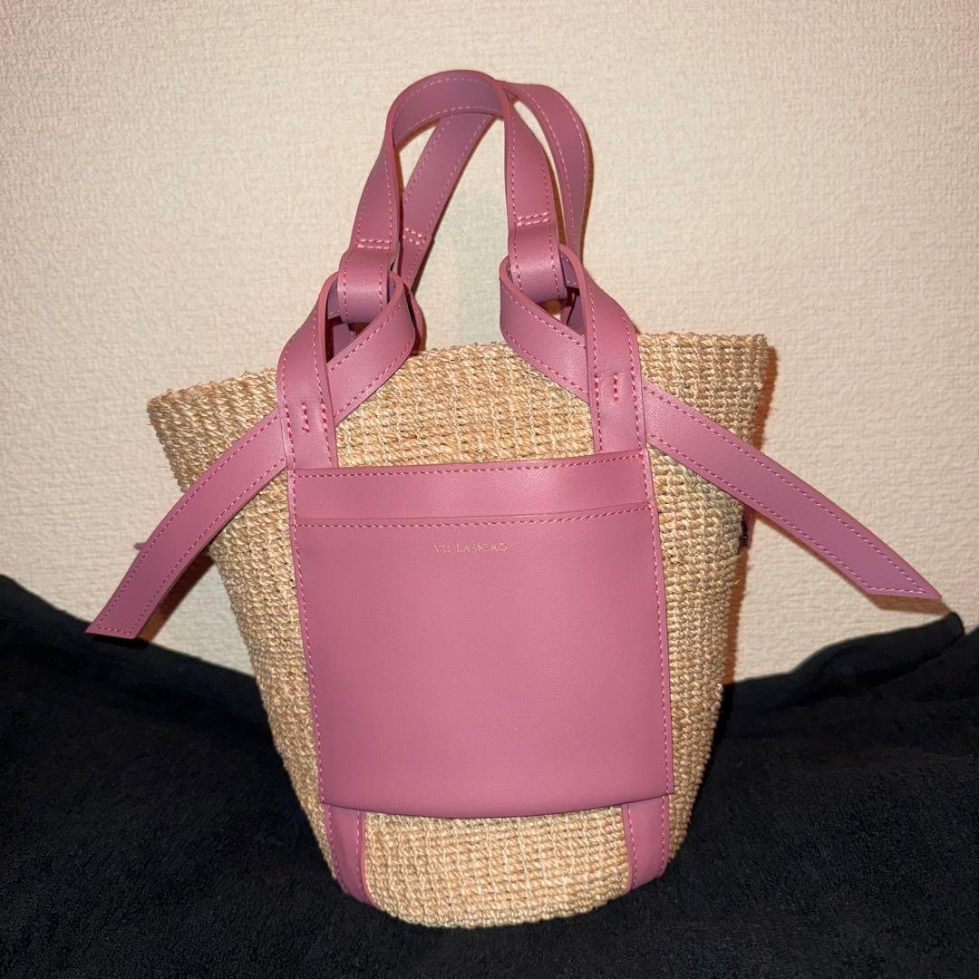 M*i様 VIOLAd'ORO ヴィオラドーロ かごバッグ ピンク