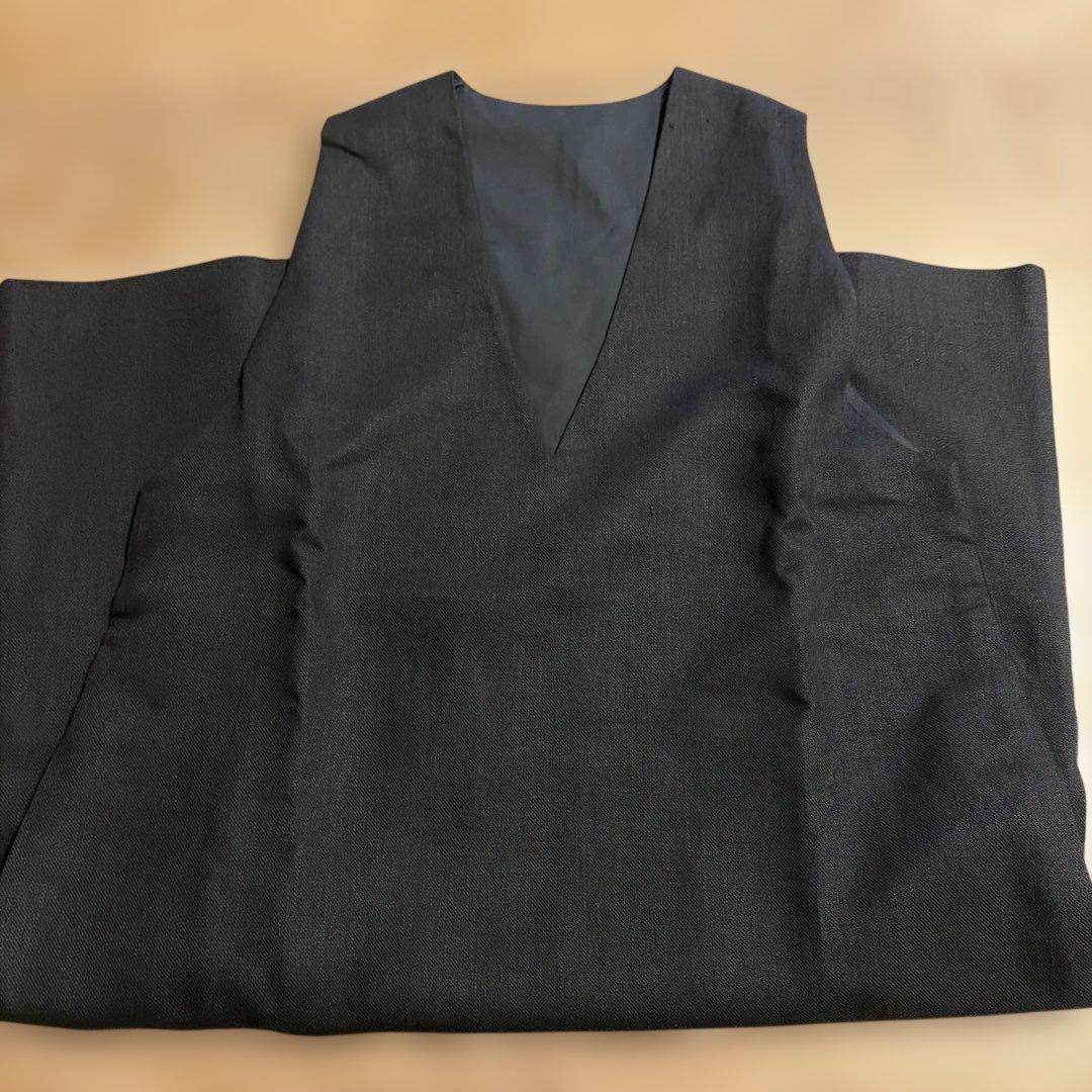 Cion| リネンVネックワンピース (black)