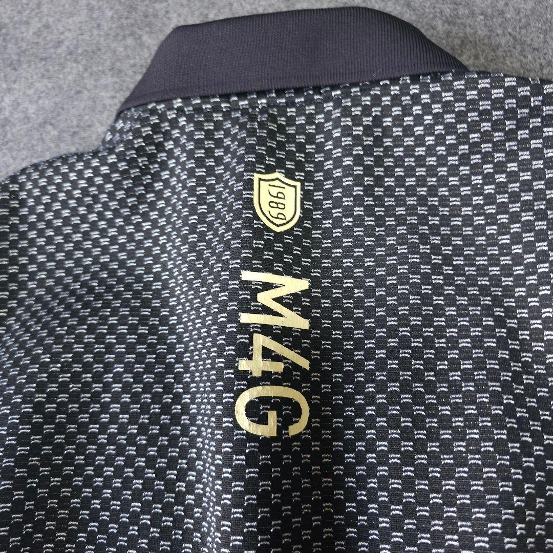 【パーリーゲイツ】2024年春夏人気サイドロゴネーム 半袖ゴルフワンピース 黒M