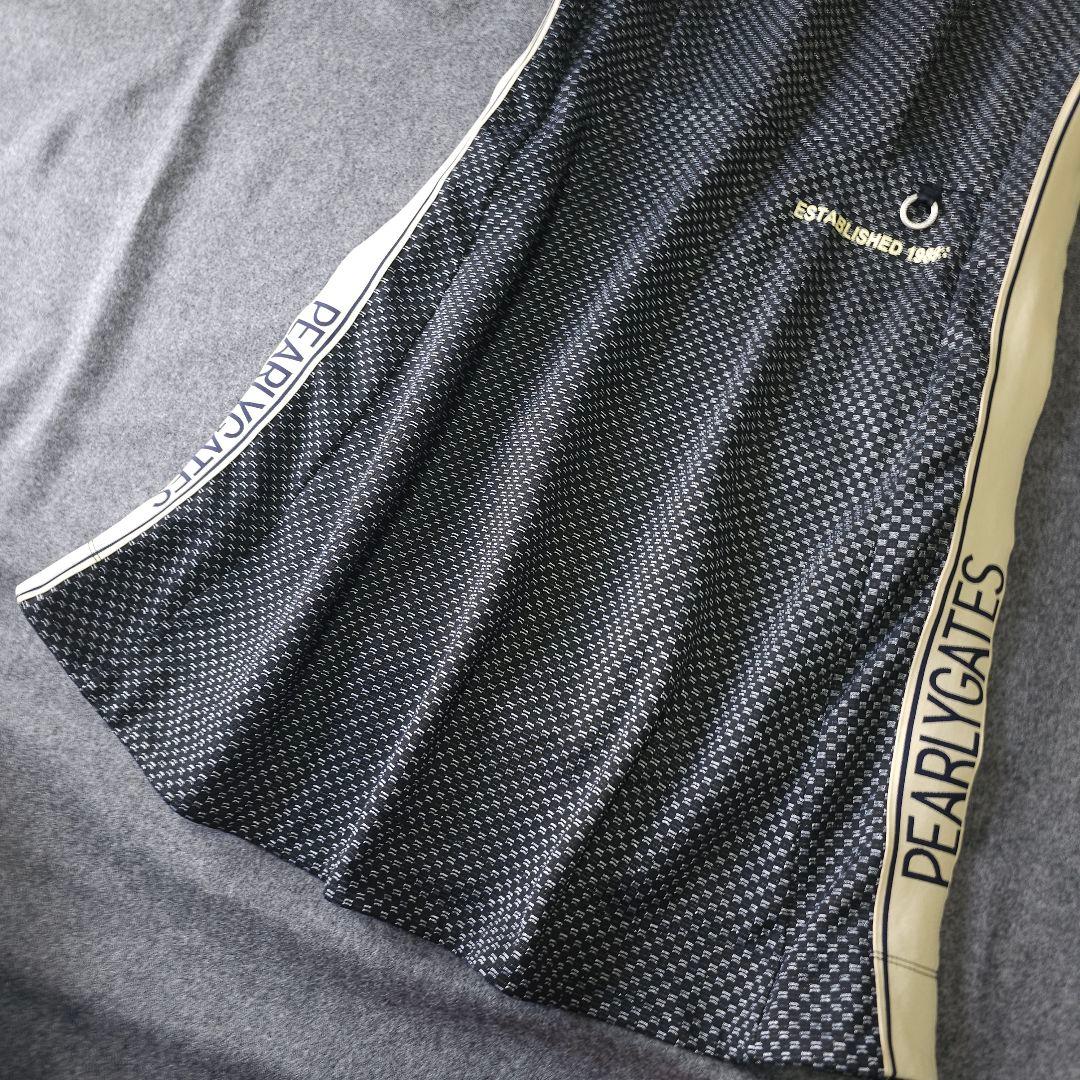 【パーリーゲイツ】2024年春夏人気サイドロゴネーム 半袖ゴルフワンピース 黒M