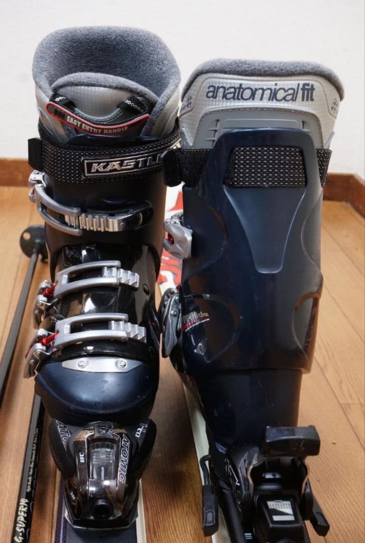 (9/26まで出品)157cm 靴27cm ATOMIC スキーセット 中古