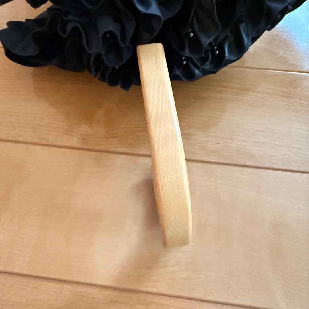 サンバリア100 日傘 フリル ブラック S 長傘