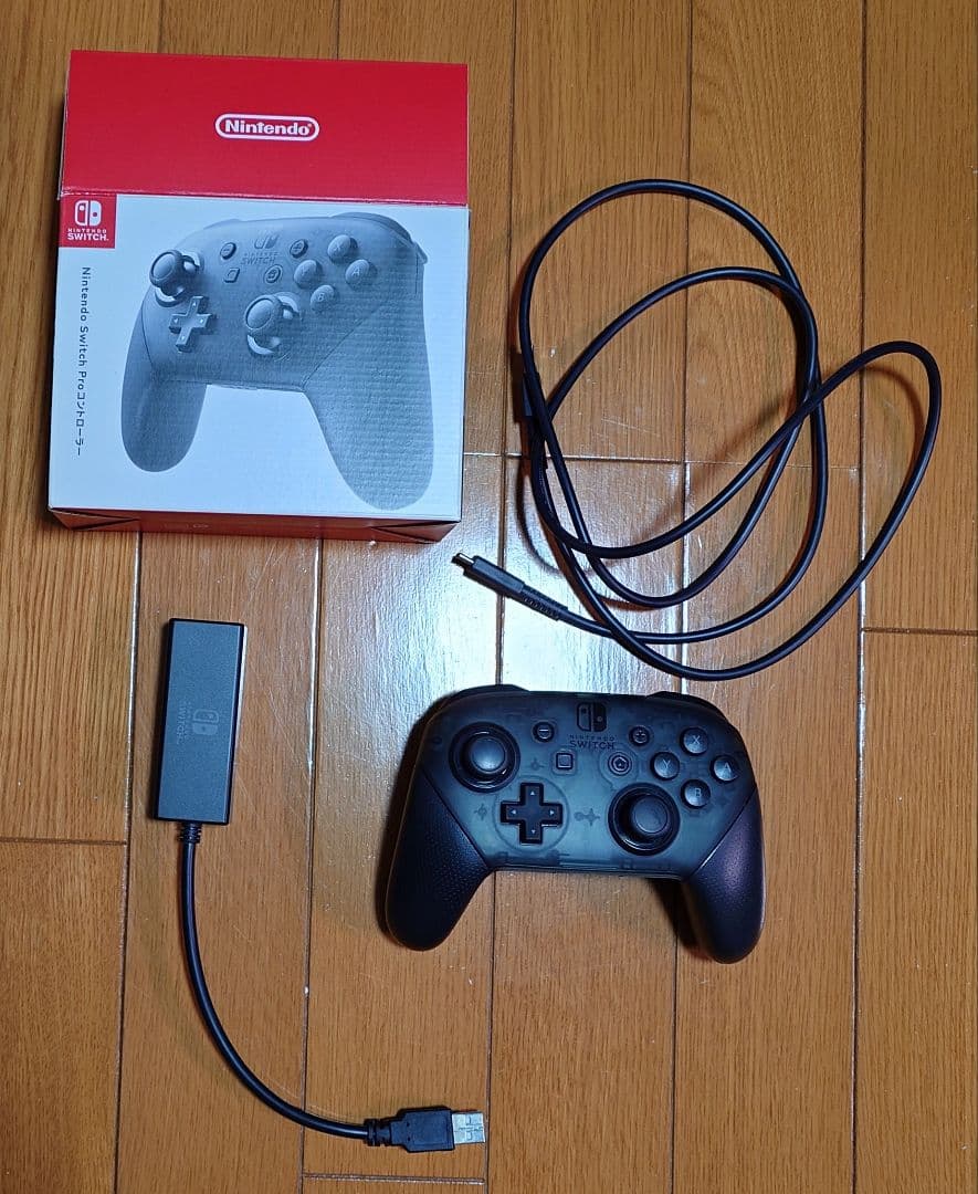 Nintendo Switch 本体(proコントローラー+LANアダプター付)