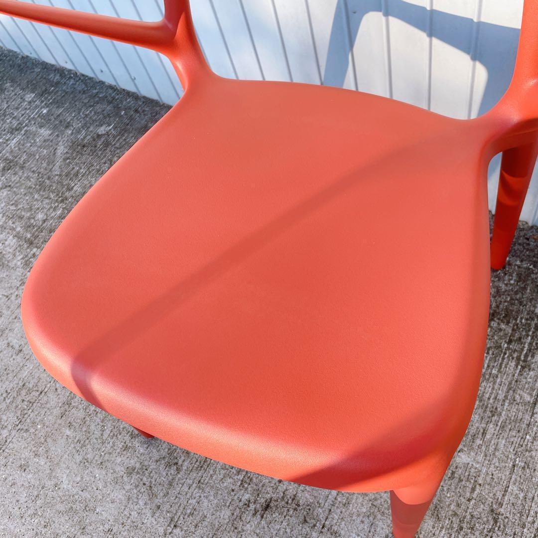 【未使用品】CHERRY エルパソ ダイニングチェア レッド 2脚セット①