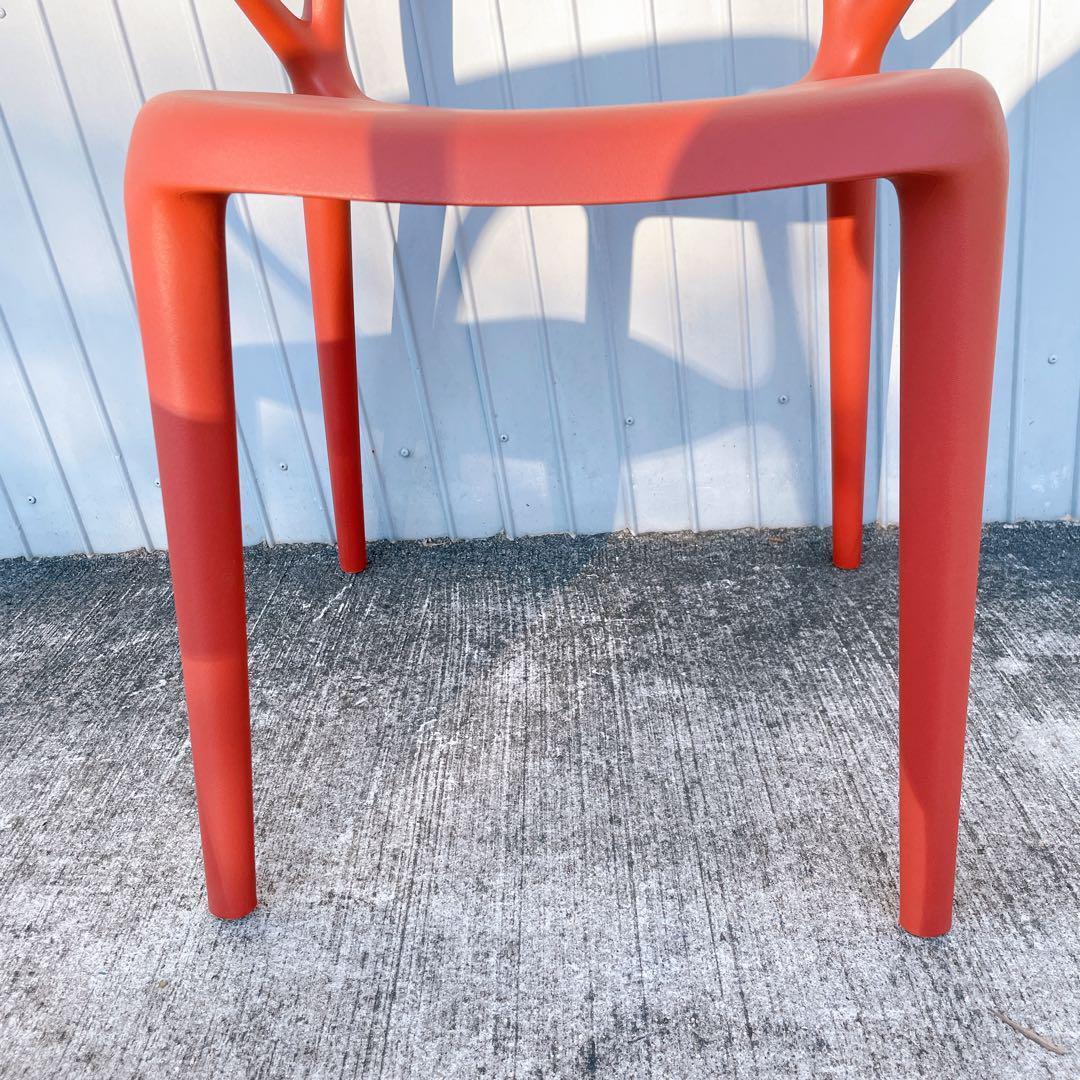 【未使用品】CHERRY エルパソ ダイニングチェア レッド 2脚セット①