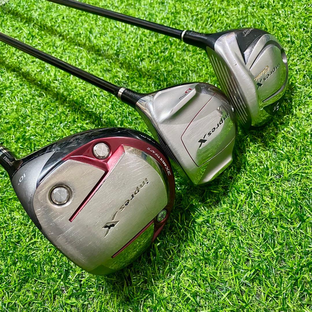 ヤマハ インプレスX ゴルフセット 11本 SR 右 ゴールデンベアー メンズ