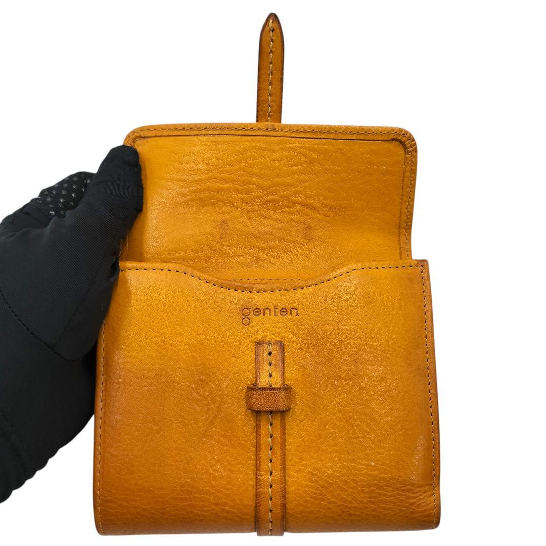 未使用級　ゲンテン　トスカ　二つ折り財布　コンパクトウォレット　小銭入れ　札入れ