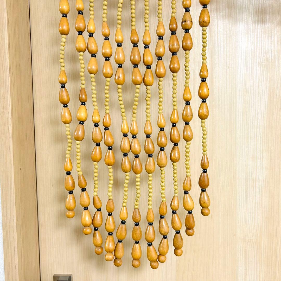 幅85cm×高さ80cm 珠のれん 珠暖簾 エスニック アーチ型 珠すだれ
