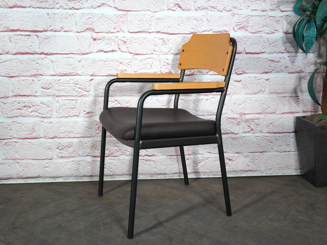 unico/ウニコ HOXTON/ホクストン アームダイニングチェア ブラウンa