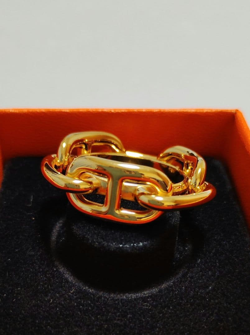 HERMES ゴールド スカーフリング