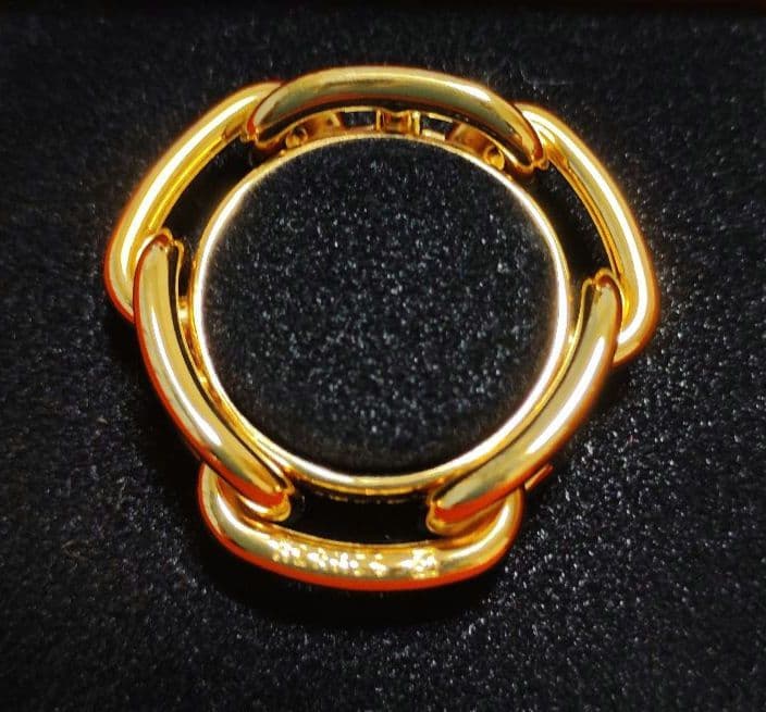 HERMES ゴールド スカーフリング