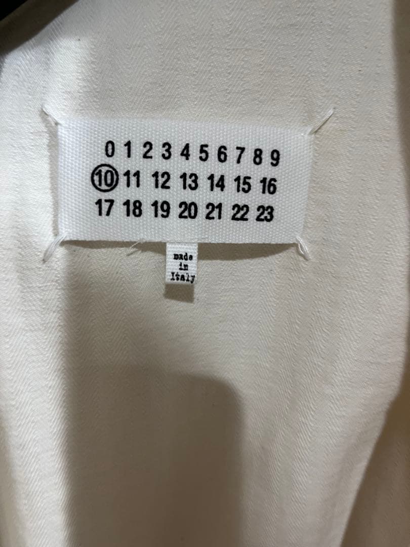 【美品】Maison Margiela ミリタリージャケット　アイボリー