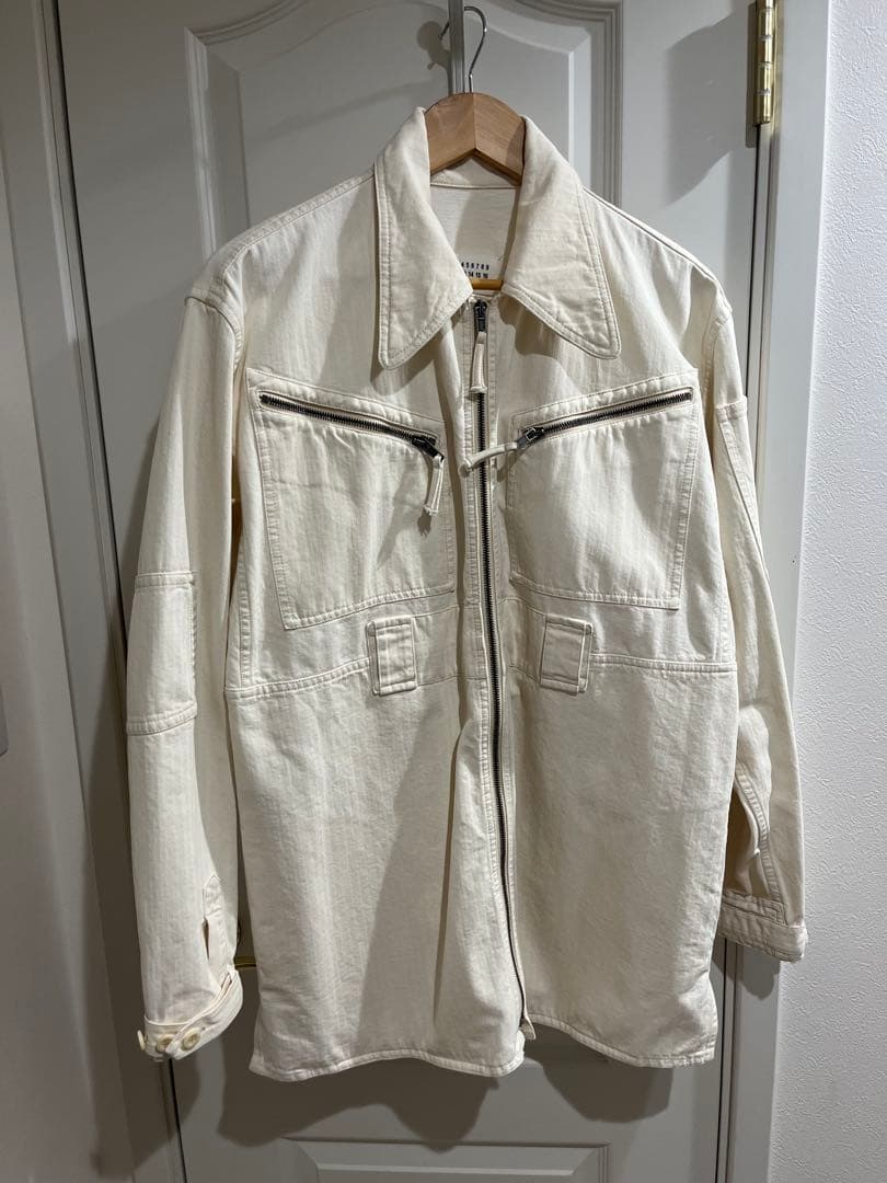 【美品】Maison Margiela ミリタリージャケット　アイボリー
