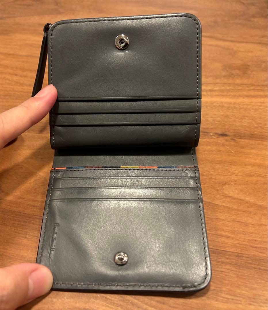 Paul Smith ポールスミス 財布 ブライトストライププラー 黒