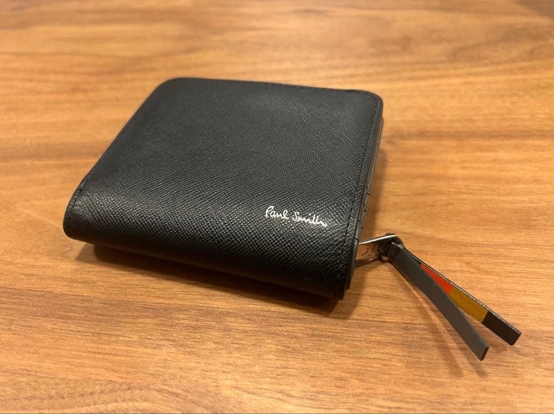 Paul Smith ポールスミス 財布 ブライトストライププラー 黒