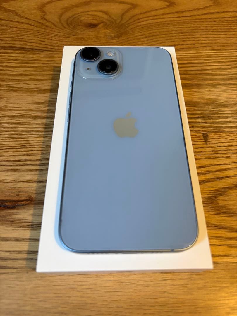 ☆極美品！☆Apple iPhone 14ブルー アップルストア版