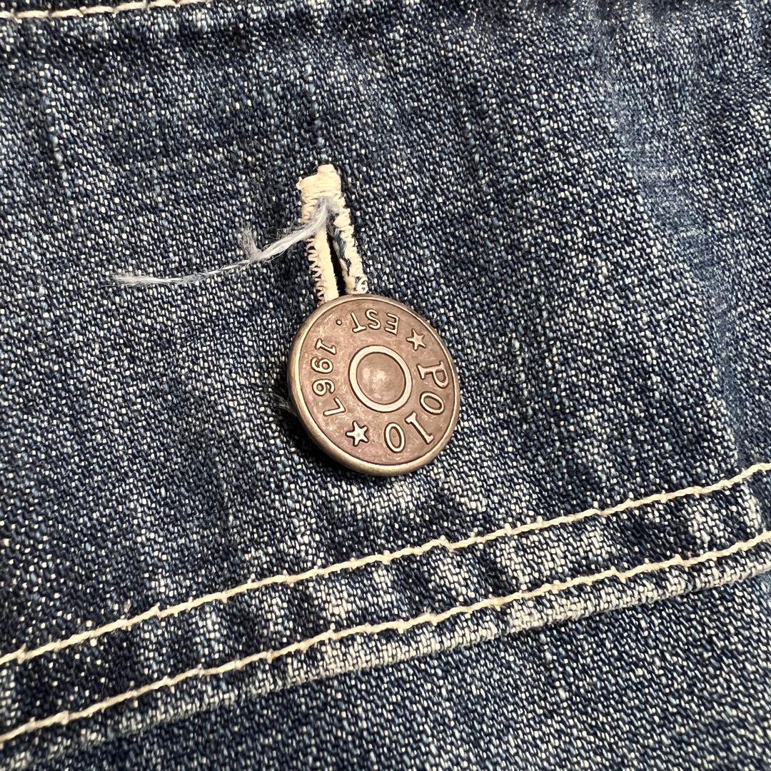 90sポロラルフローレン デニムカバーオール ワークジャケット L相当