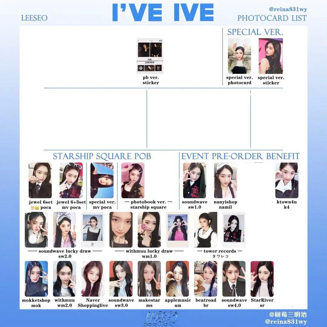 I’ve ive イソ 特典トレカ まとめ売り セット