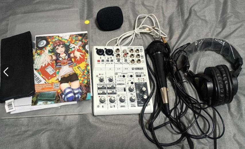 注意　北の大地さま専用　YAMAHA　AG06セット（マイク、ヘッドホン付き）