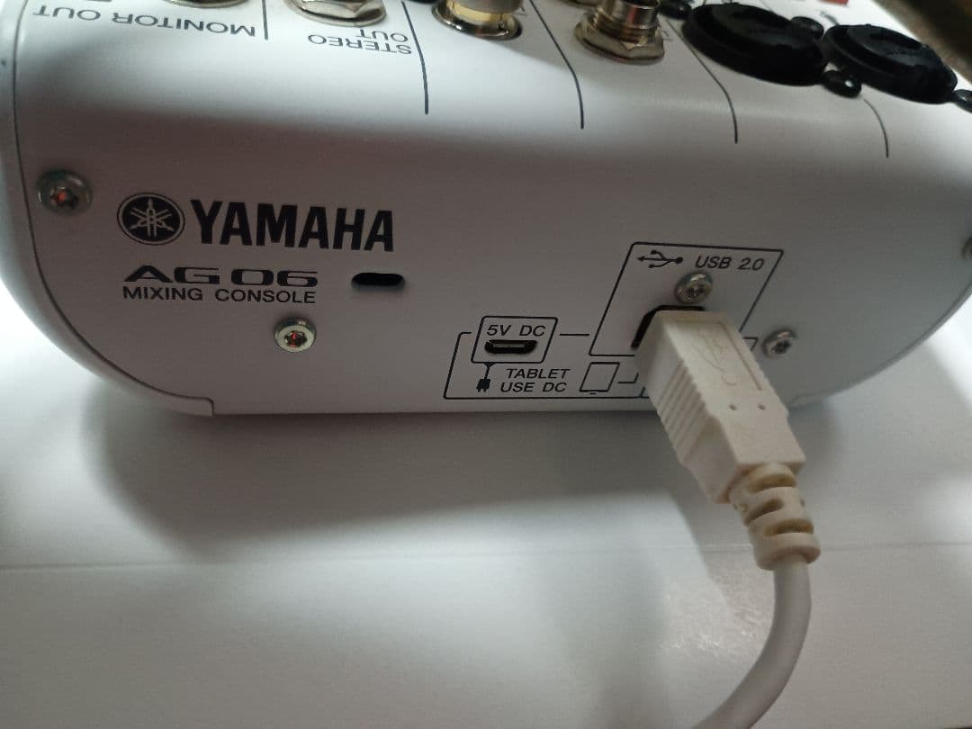 注意　北の大地さま専用　YAMAHA　AG06セット（マイク、ヘッドホン付き）
