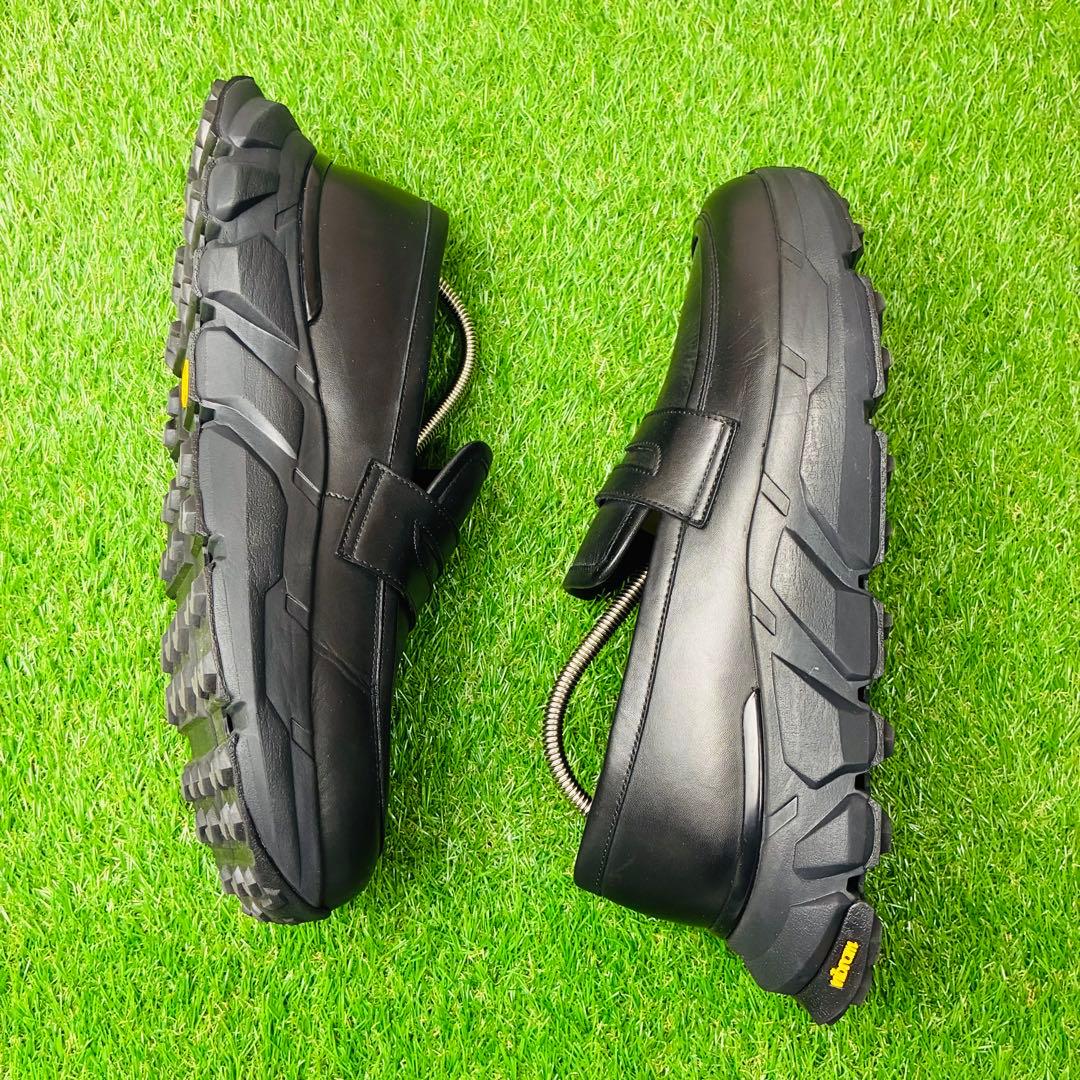 【極美品】BEAMS スニーカーローファー レザー 本革 厚底 43(27)