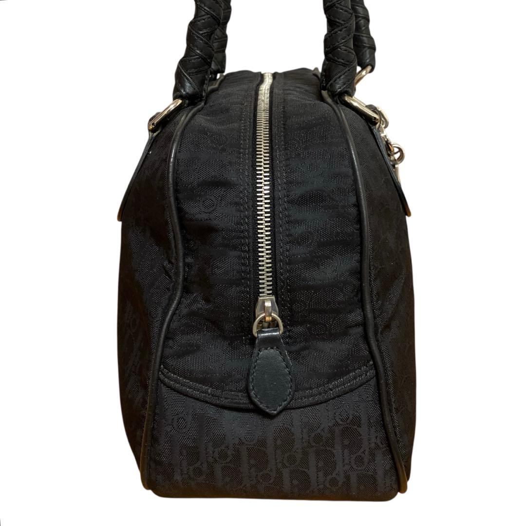 クリスチャン ディオール トロッター柄 ミニボストン型 ショルダーバッグ 美品