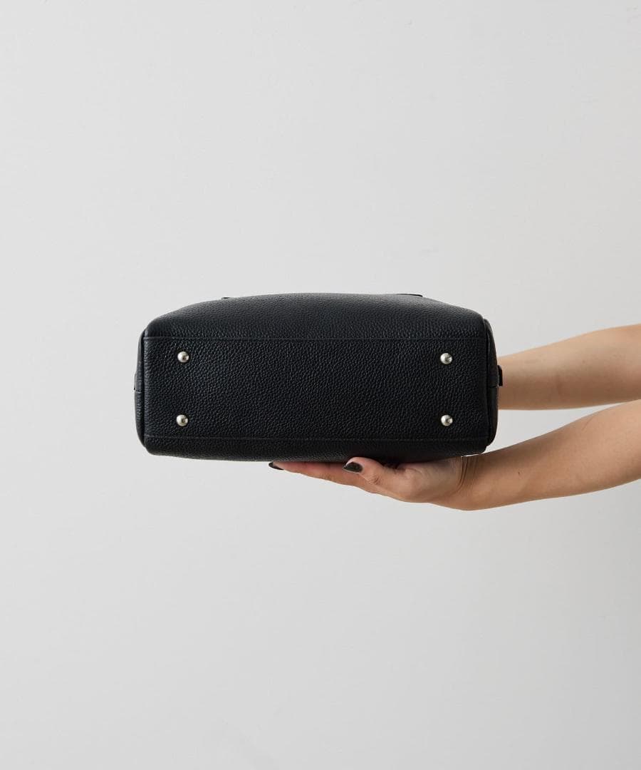 ear PAPILLONNER 2WAY スタッズボストンバッグ ブラック 本革