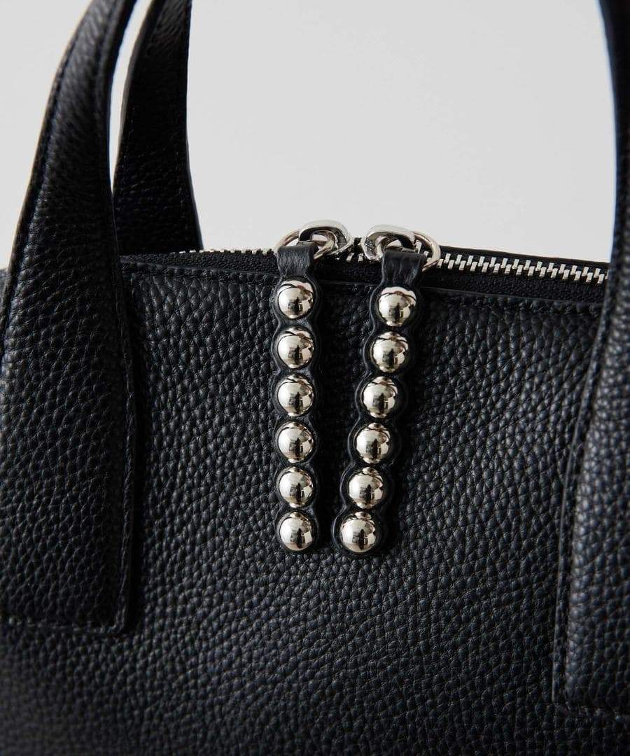 ear PAPILLONNER 2WAY スタッズボストンバッグ ブラック 本革