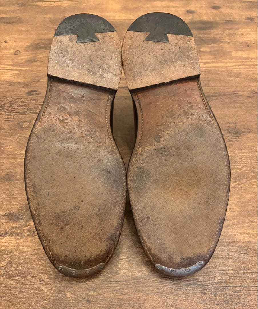 【最終値下げ】 Alden 990 コードバン プレーントゥ ブラウン 9D