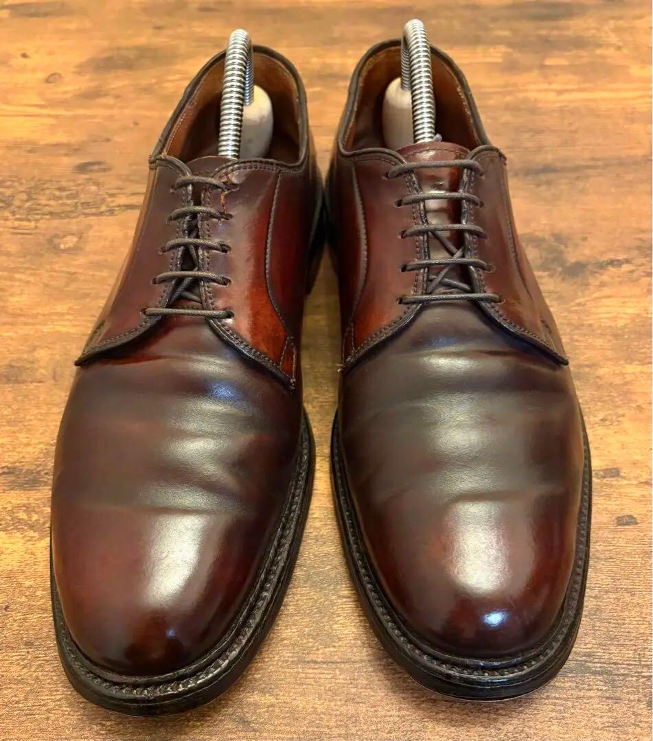 【最終値下げ】 Alden 990 コードバン プレーントゥ ブラウン 9D
