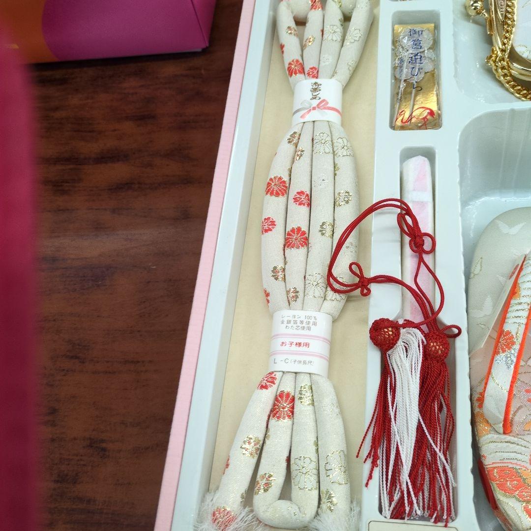 七五三 はこせこセット　未使用　タグ付き　17センチ　白