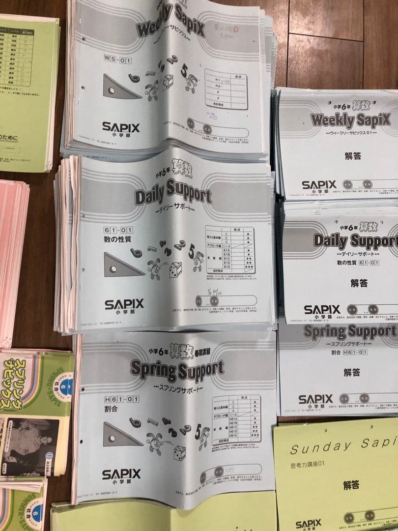SAPIX 2025年度　6年生　1年間分
