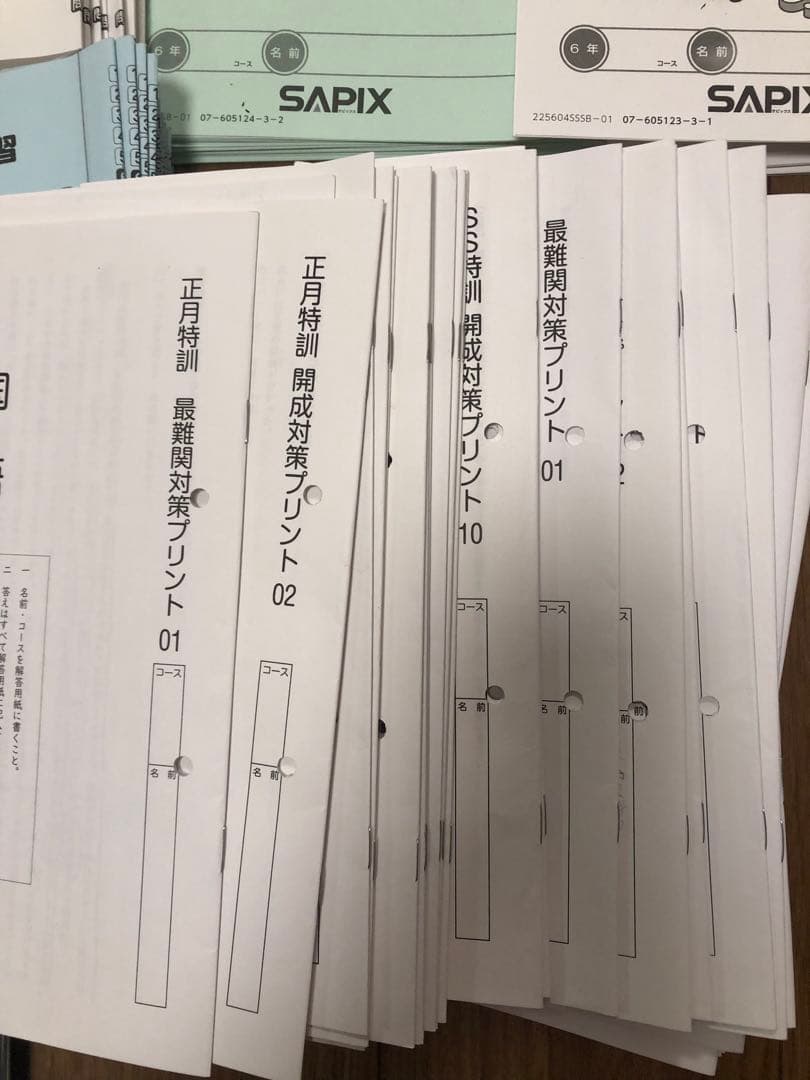 SAPIX 2025年度　6年生　1年間分