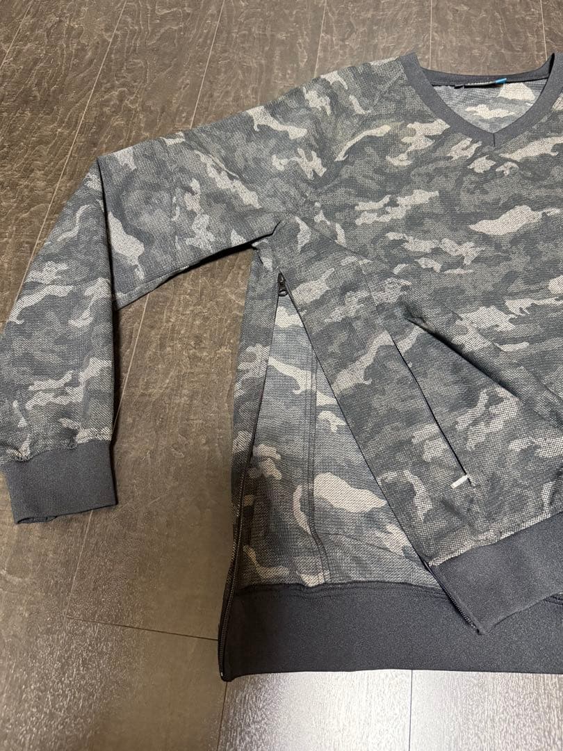 迷彩柄 Vネックセーター JLロゴ