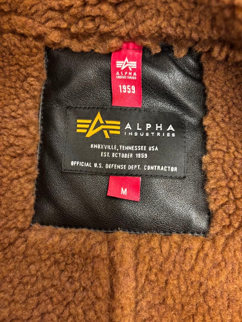 ALPHA INDUSTRIES ムートンジャケット M 美品