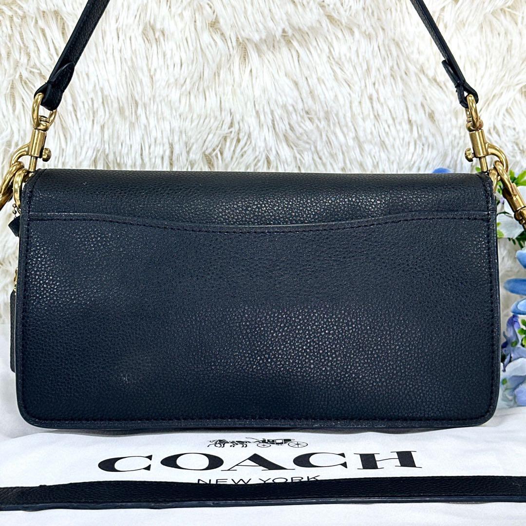 【極美品】コーチ 79337 タビー シグネチャー 3way ハンドバッグ 黒