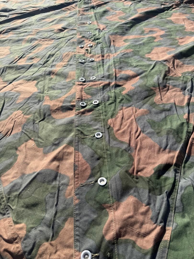 ノルウェー 軍幕 ２枚セット カモ柄 迷彩柄 軍放出品