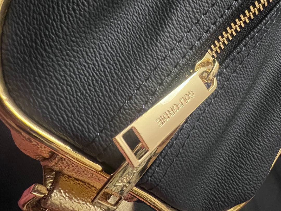 マークアンドロナ キャディバッグ ネイビー ゴールド