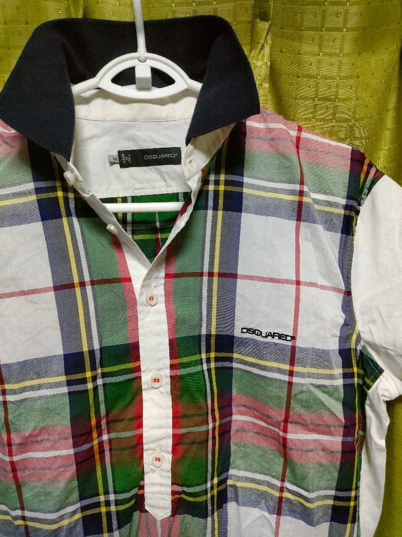 DSQUARED2 ディースクエアード チェック柄 ポロシャツ