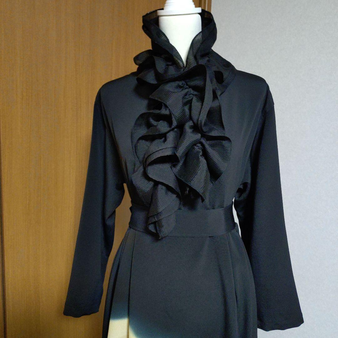 ぶ*ん様 【未使用正絹黒留袖】ロングワンピース4点セット　作家物　L〜LL