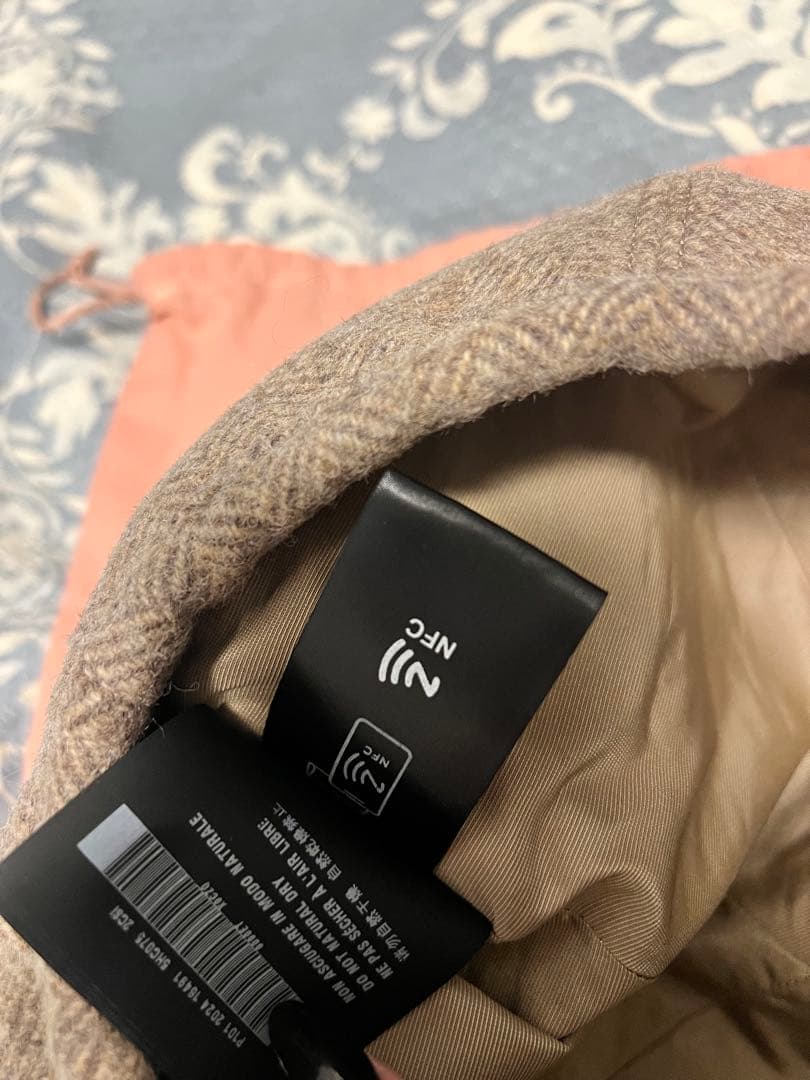 miumiu ウール シェブロン ベレー帽