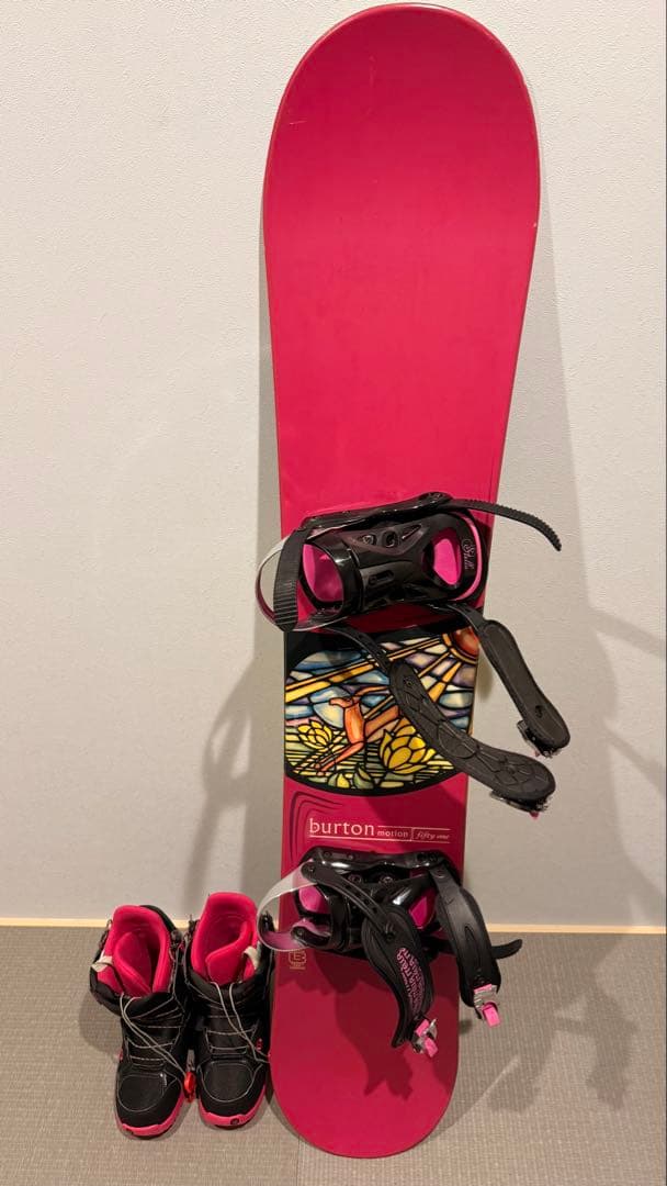 BURTON レディース スノーボード3点セット