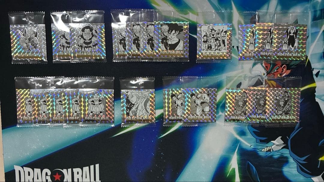 ドラゴンボール 40周年記念 オリジナルイラストレーション シール ウエハース①
