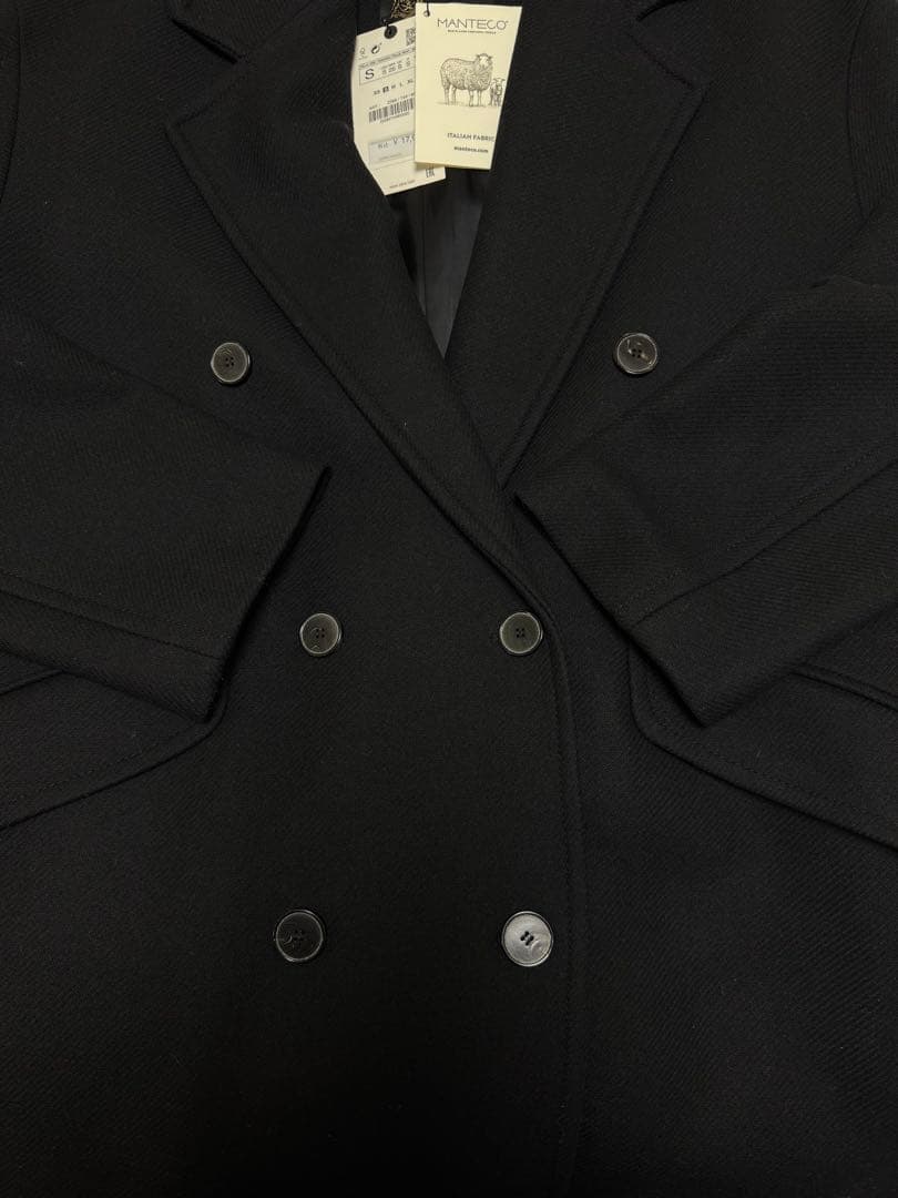 【新品タグ付き】ZARA オーバーサイズウールブレンドコート　Sサイズ