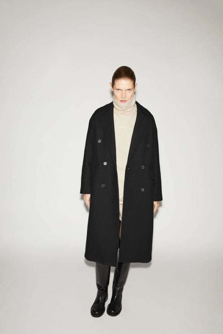 【新品タグ付き】ZARA オーバーサイズウールブレンドコート　Sサイズ