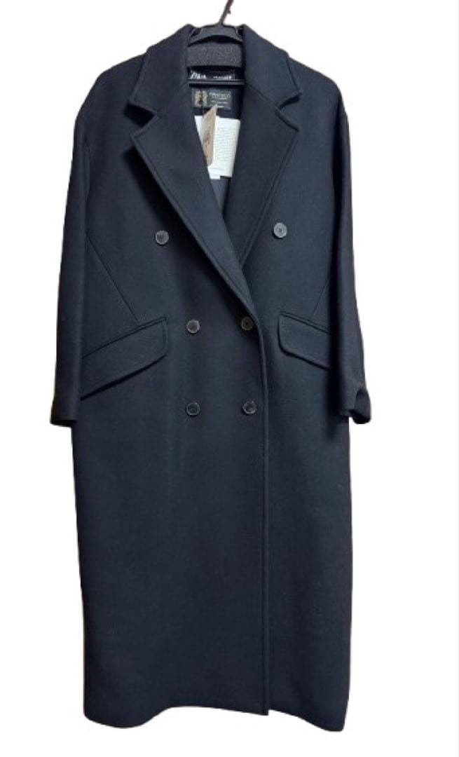 【新品タグ付き】ZARA オーバーサイズウールブレンドコート　Sサイズ