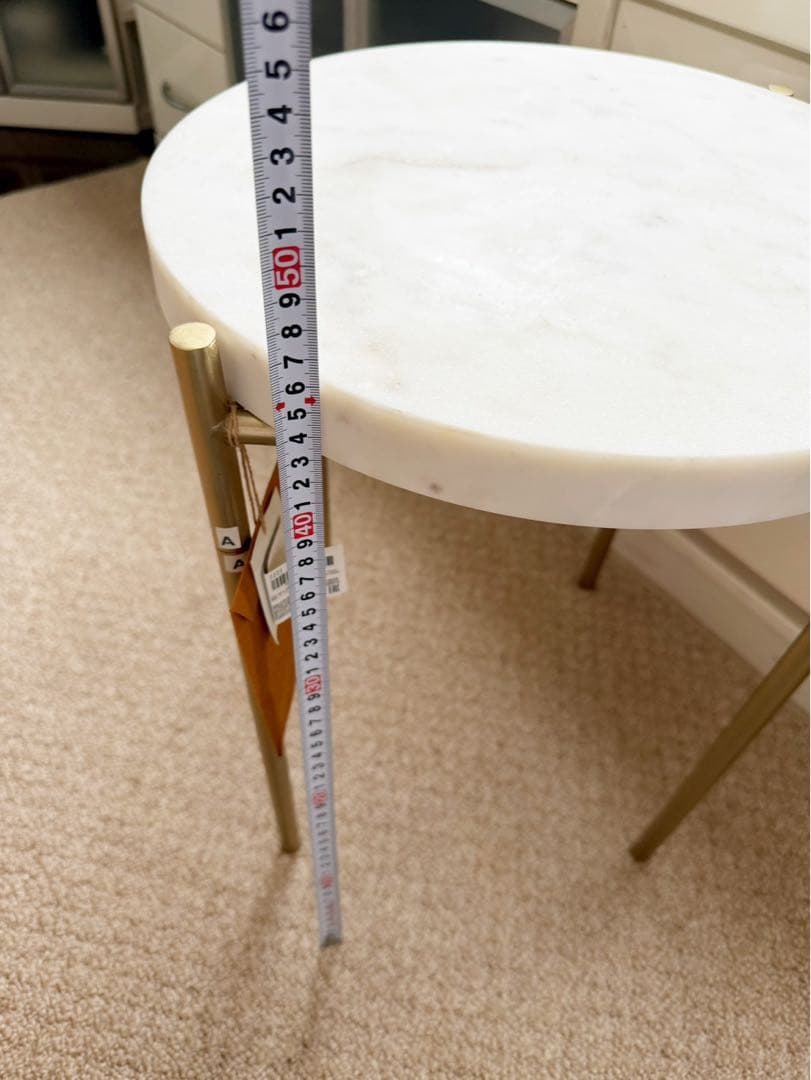 大理石風サイドテーブル ザラホーム