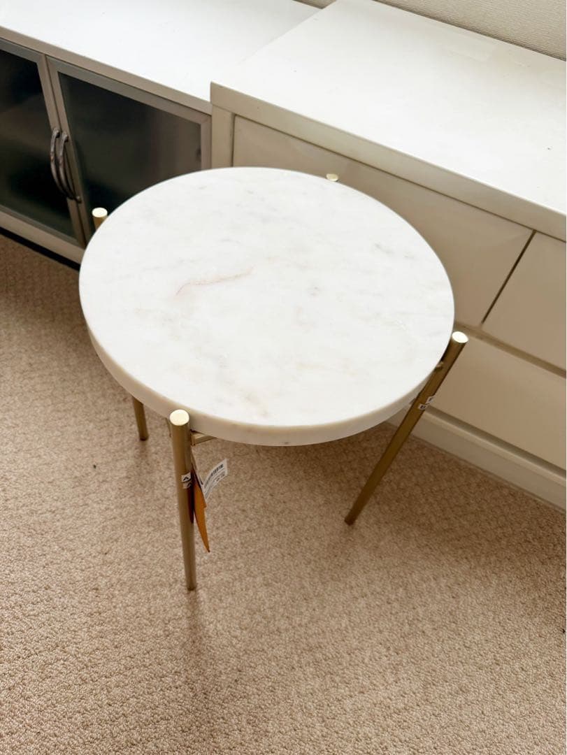 大理石風サイドテーブル ザラホーム